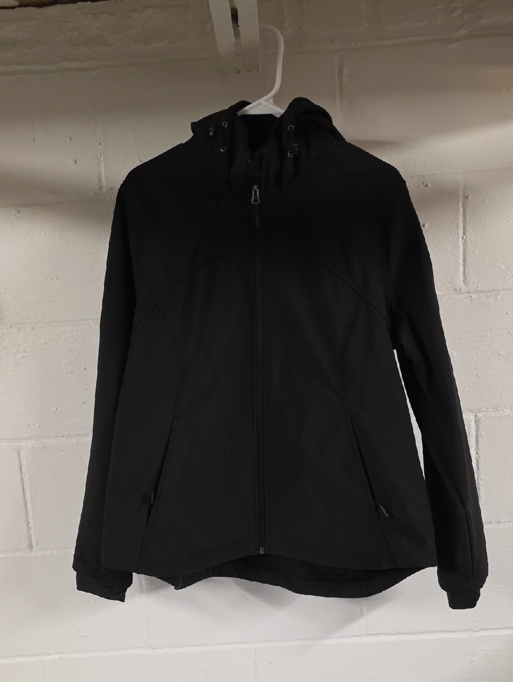 Free Country Black Hooded Utility Softshell Jacket